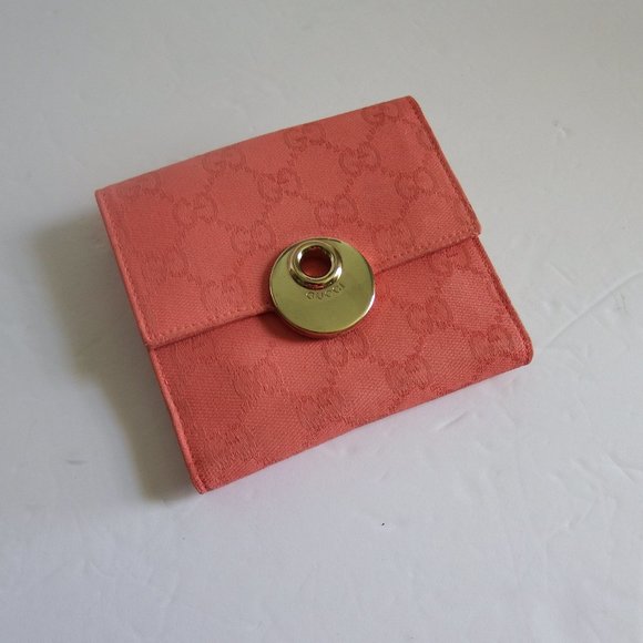 Refurbished Authen Vtg Gucci Eclipse Compact Wallet - Picture 1 of 14